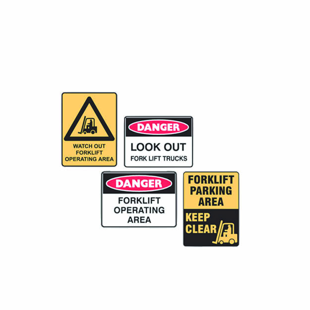 Forklift safety signs